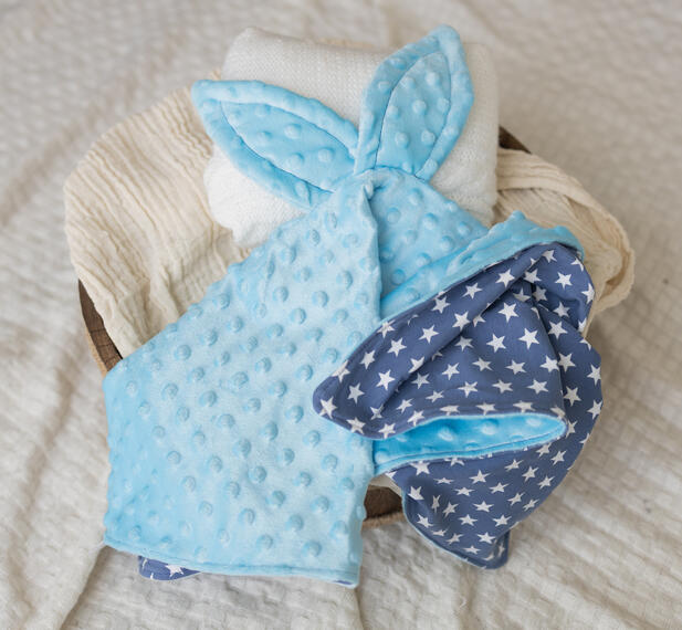 Hasentuch kuschelminky / Sterne 35.-