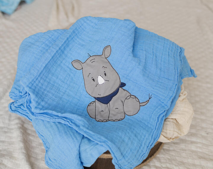 Nuschi Nashorn Halstuch dunkelblau 40.-