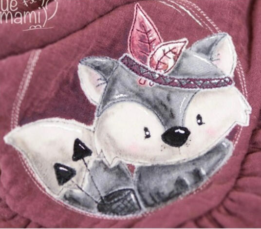 Button Boho Fuchs