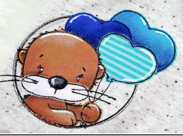 Otter Button Herz Ballon