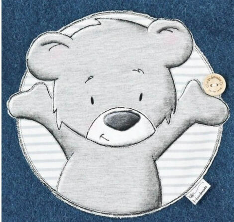 Button Teddy Hallo