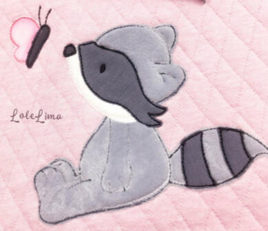 Waschbär Schmetterling