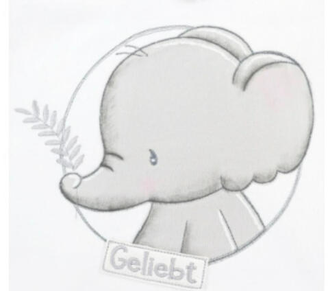 Button Elefant Zweig