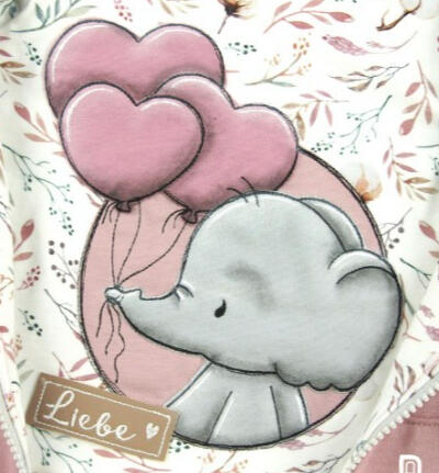 Button Elefant Herzchenballon