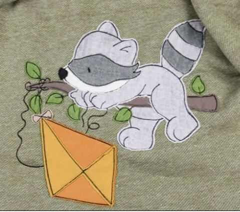 Waschbär Zweig